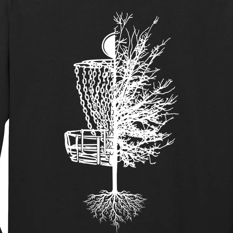 Disc Golf Shirt Basket Tree Frisbee Golf TShirt Tall Long Sleeve T-Shirt