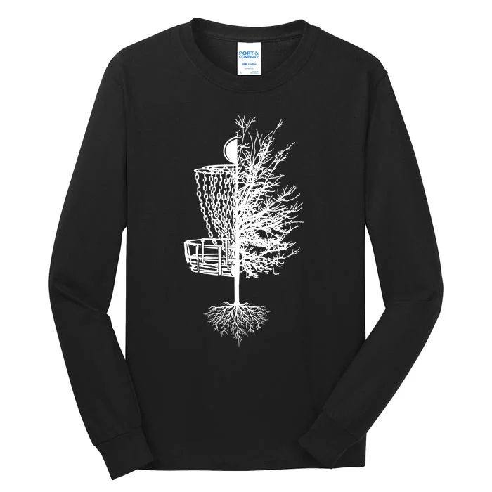 Disc Golf Shirt Basket Tree Frisbee Golf TShirt Tall Long Sleeve T-Shirt