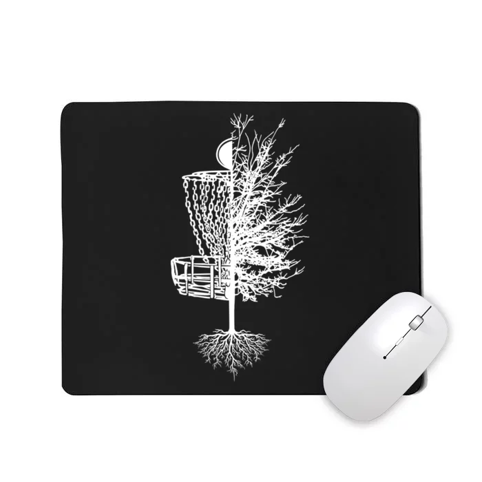 Disc Golf Shirt Basket Tree Frisbee Golf TShirt Mousepad