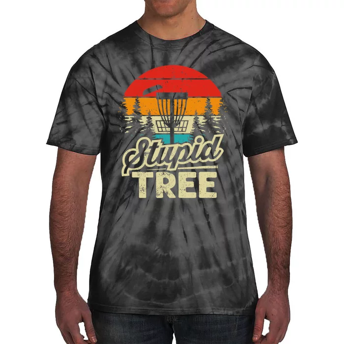 Disc Golf Stupid Tree Disc Golf Tie-Dye T-Shirt