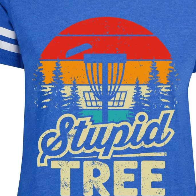 Disc Golf Stupid Tree Disc Golf Enza Ladies Jersey Football T-Shirt