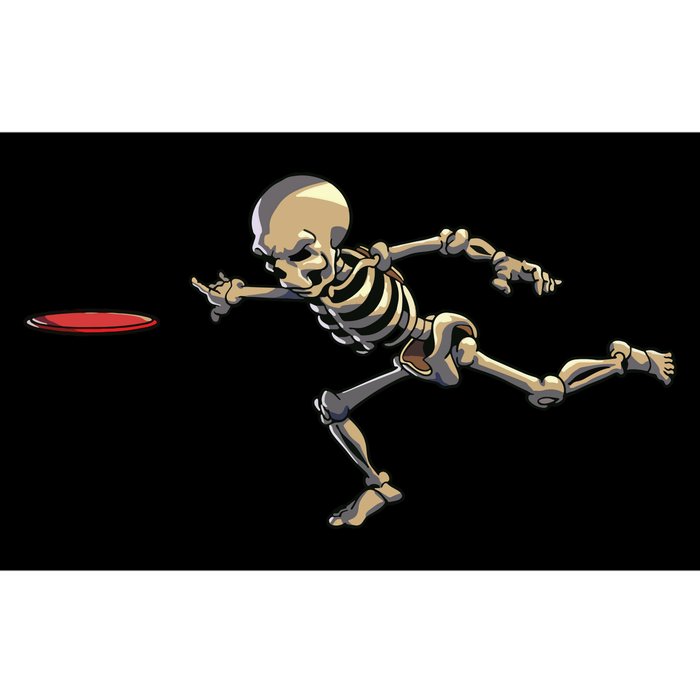 Disc Golfing Skeleton Halloween Disc Golf Halloween Bumper Sticker