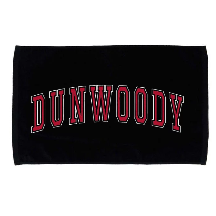 Dunwoody Georgia Souvenir Sport College Style Text Microfiber Hand Towel