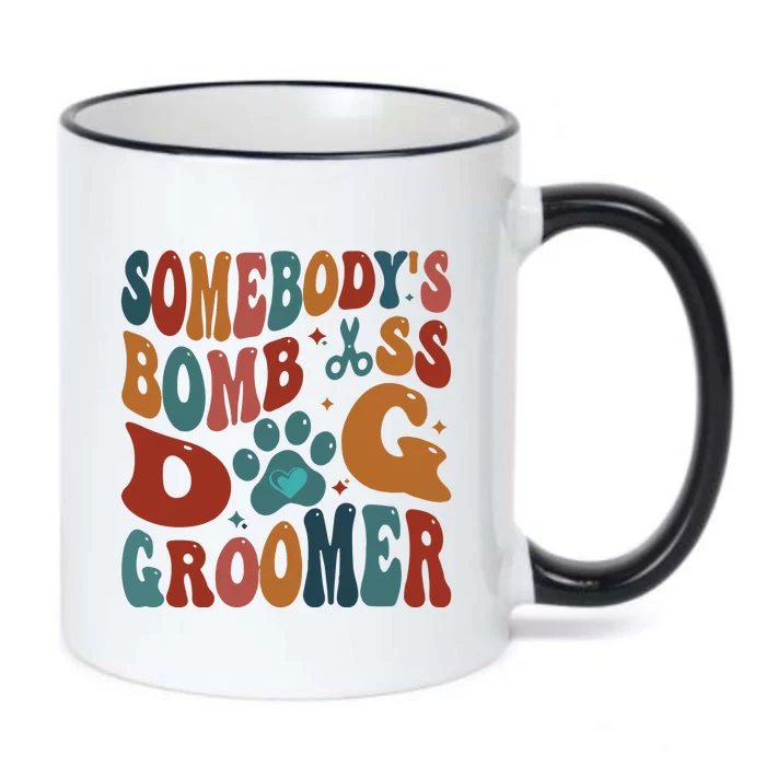 Dog Groomer Somebodys Bomb As Dog Groomer Black Color Changing Mug