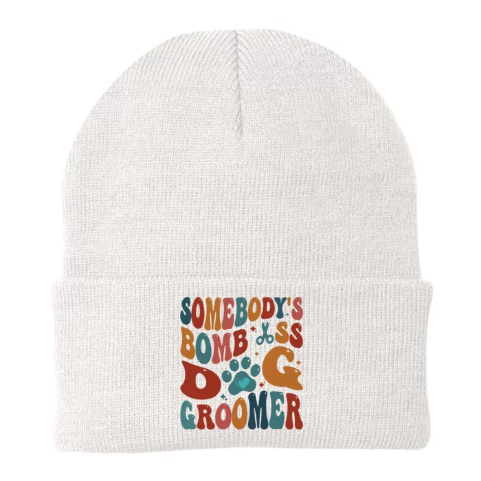 Dog Groomer Somebodys Bomb As Dog Groomer Knit Cap Winter Beanie