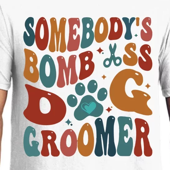 Dog Groomer Somebodys Bomb As Dog Groomer Pajama Set