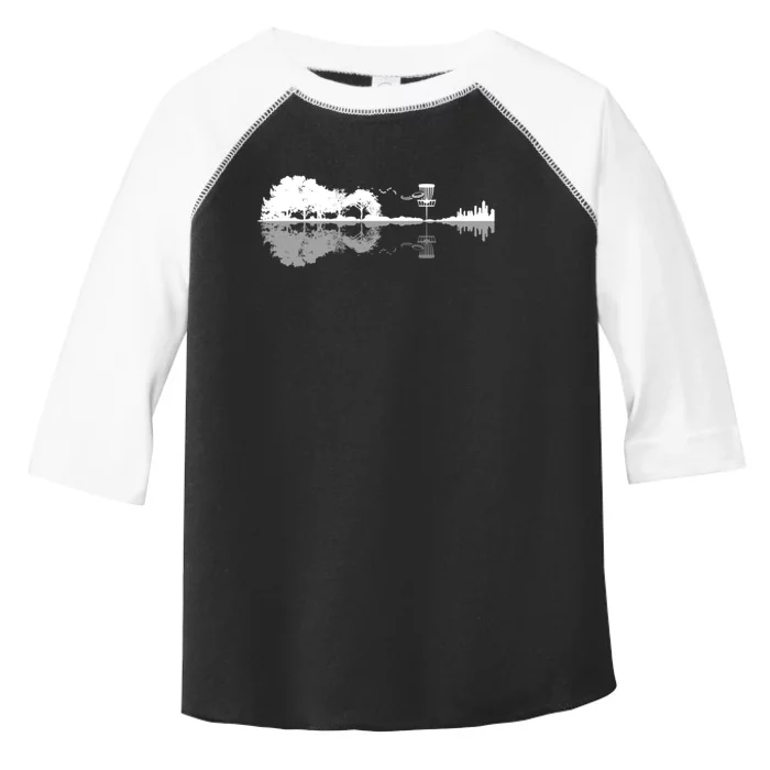 Disc Golf Sunset Guitar Guitarist Player Outfit Gift For Those Who Play Frolf Toddler Fine Jersey T-Shirt