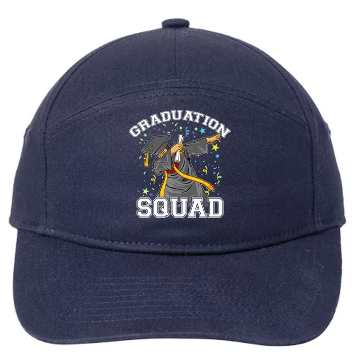 Dabbing Graduation Squad Family Matching Graduate Outfits Gift 7-Panel Snapback Hat