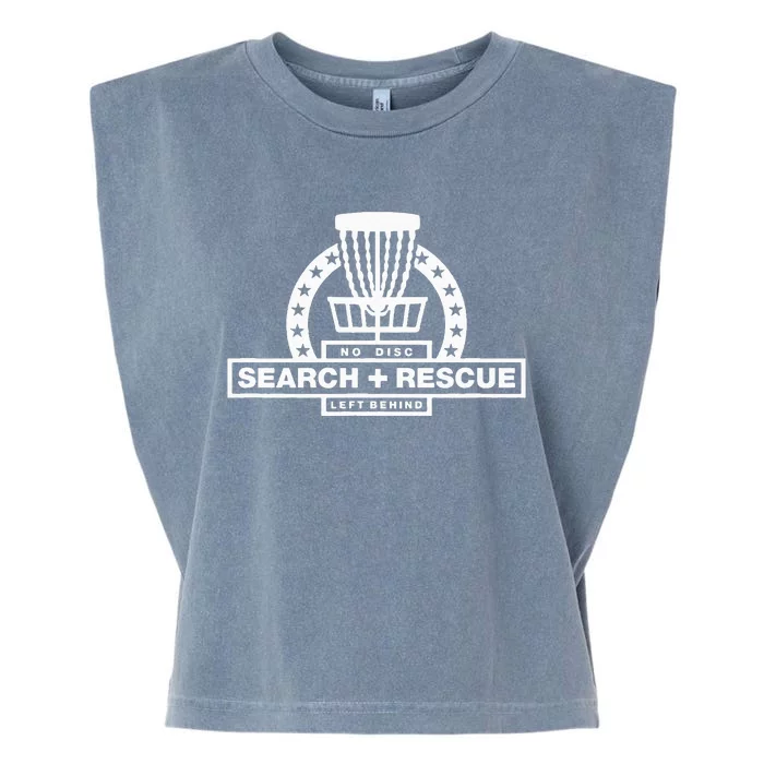 Disc Golf Search and Rescue Disc Golf Gift Funny Disc Golf Garment-Dyed Women's Muscle Tee