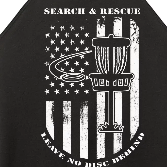 Disc Golf Search & Rescue Leave No Disc Behind White Flag Women’s Perfect Tri Rocker Tank