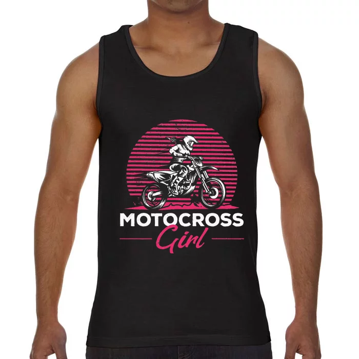 Dirtbike Girl Supercross Girl Enduro Off Road Motocross Girl Comfort Colors® Tank Top