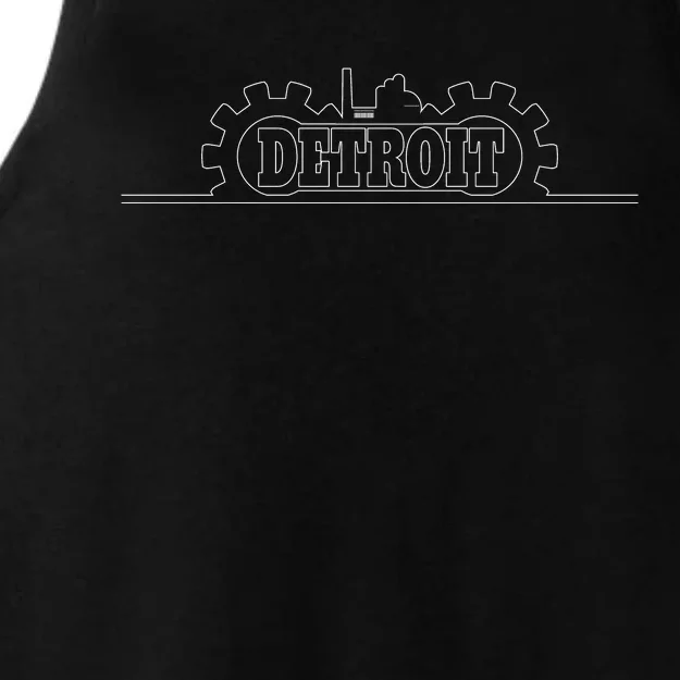 Detroit Gears Skyline Ladies Tri-Blend Wicking Tank