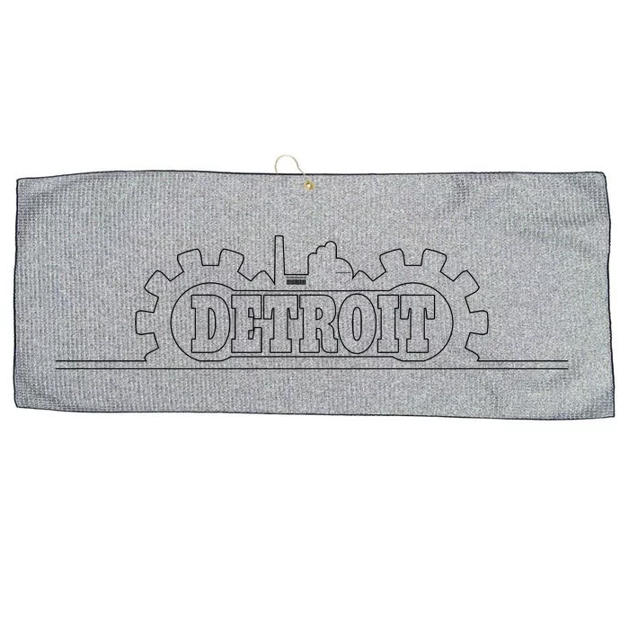 Detroit Gears Skyline Large Microfiber Waffle Golf Towel