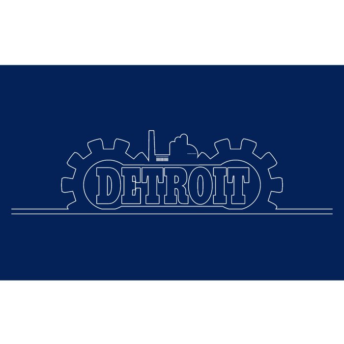 Detroit Gears Skyline Bumper Sticker