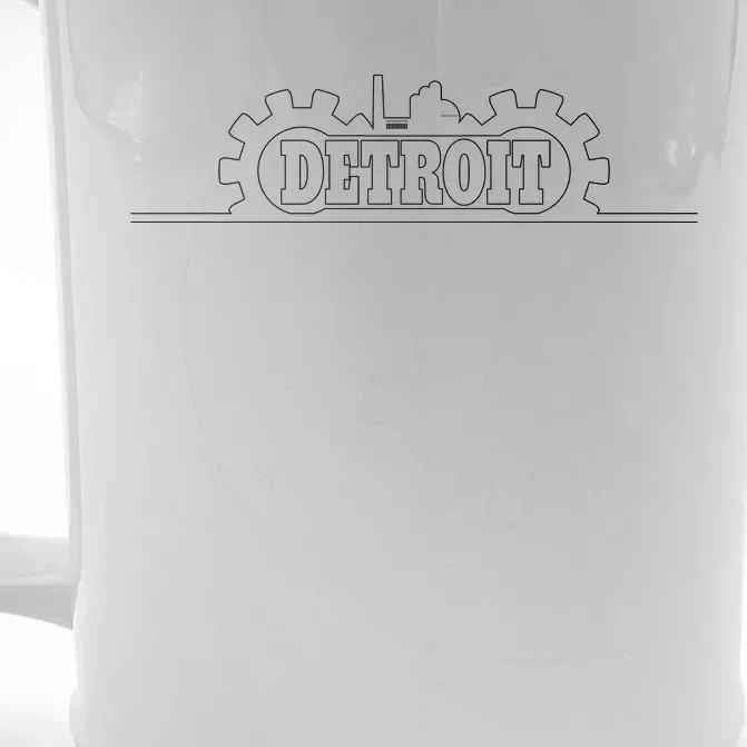 Detroit Gears Skyline Front & Back Beer Stein