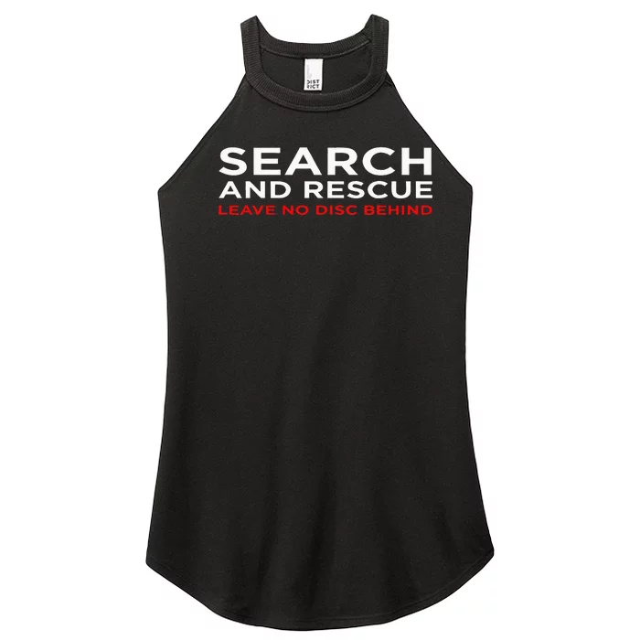 Disc Golf Search Rescue Leave No Disc Behind Women’s Perfect Tri Rocker Tank