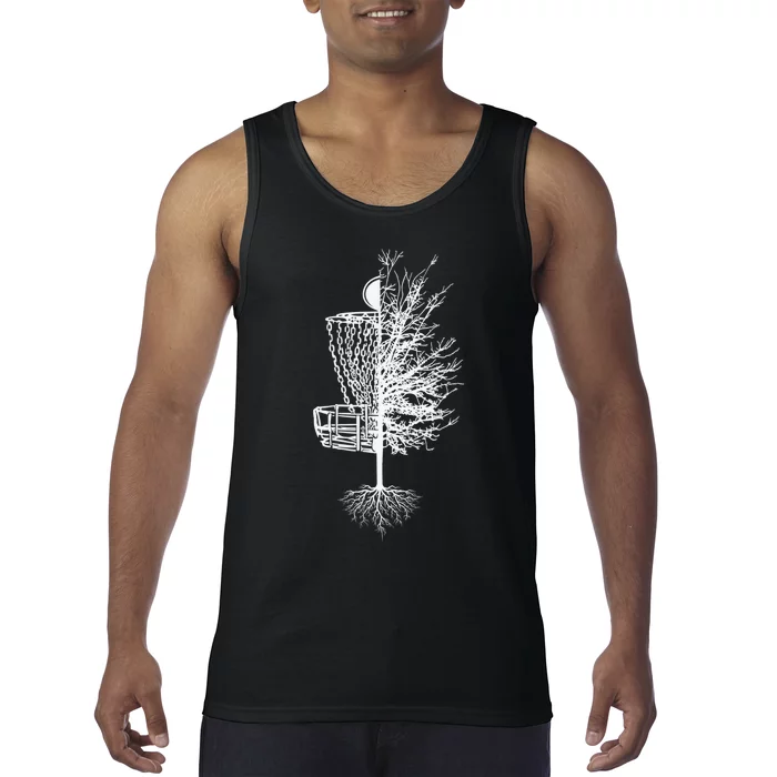 Disc Golf Shirt Basket Tree Frisbee Golf Colorful Tank Top