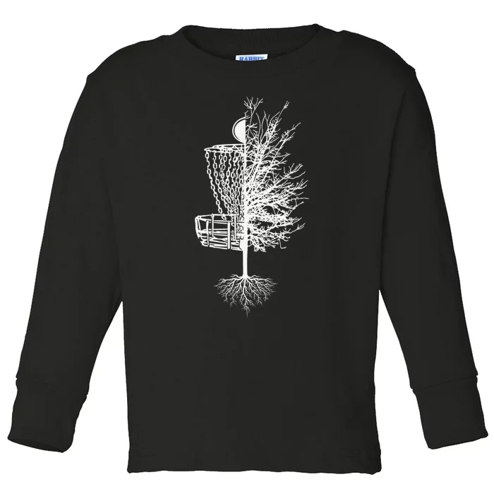 Disc Golf Shirt Basket Tree Frisbee Golf Colorful Toddler Long Sleeve Shirt