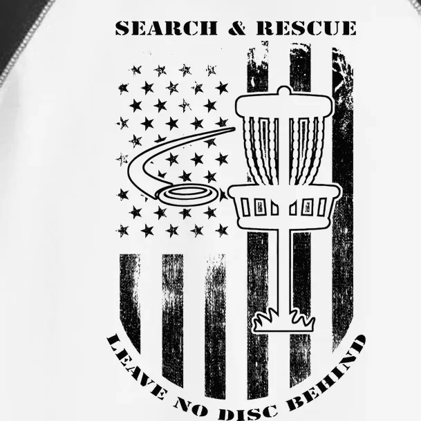 Disc Golf Search & Rescue Leave No Disc Behind Black Toddler Fine Jersey T-Shirt