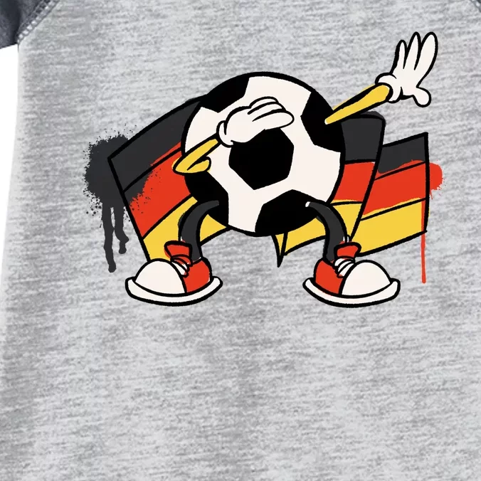 Dabbing Germany Soccer Ball Infant Baby Jersey Bodysuit