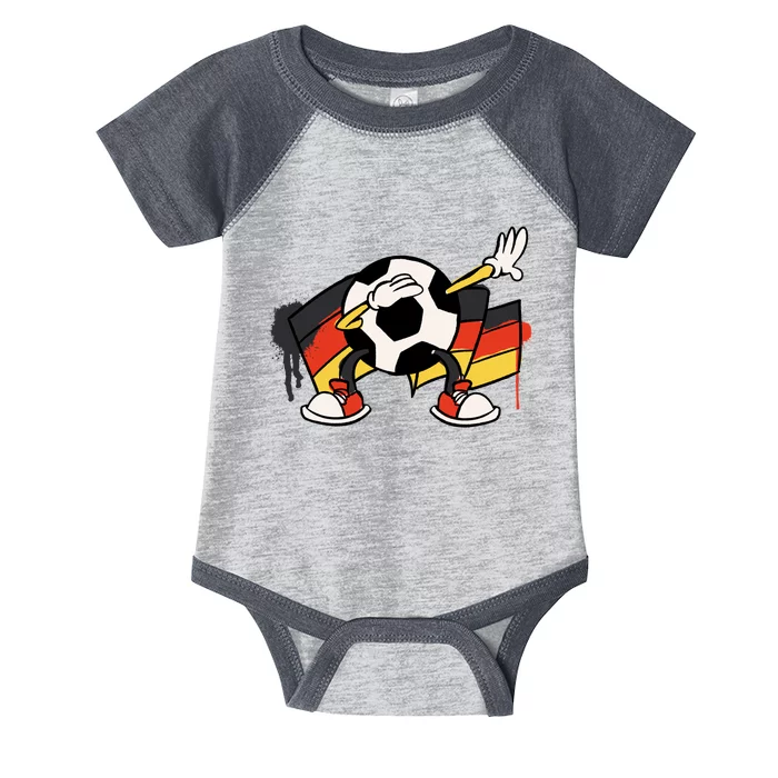 Dabbing Germany Soccer Ball Infant Baby Jersey Bodysuit