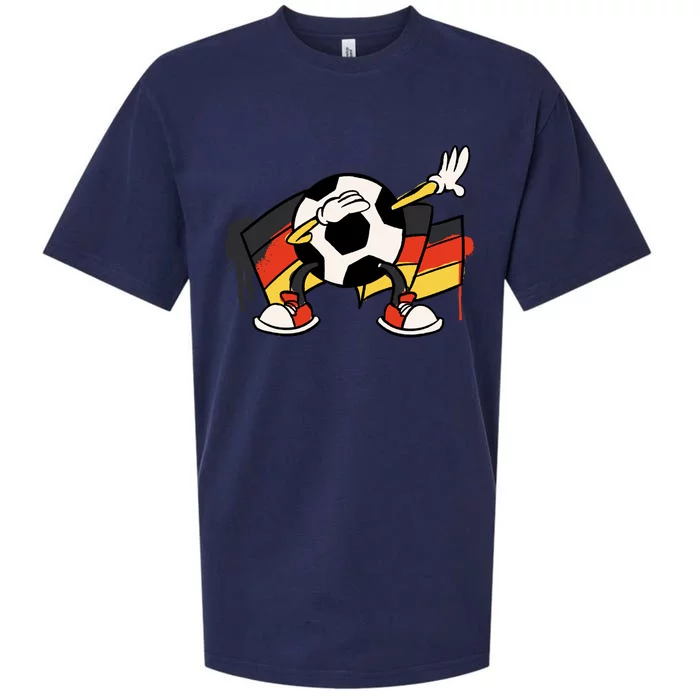 Dabbing Germany Soccer Ball Sueded Cloud Jersey T-Shirt