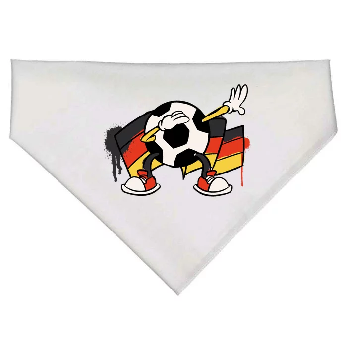 Dabbing Germany Soccer Ball USA-Made Doggie Bandana