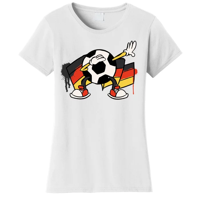 Dabbing Germany Soccer Ball Women's T-Shirt