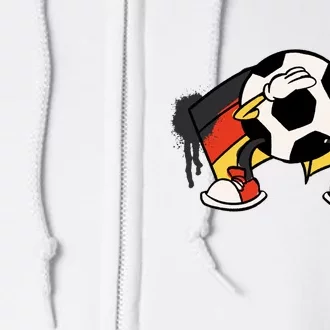 Dabbing Germany Soccer Ball Full Zip Hoodie