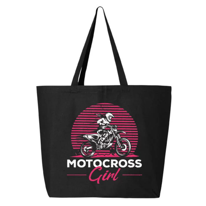 Dirtbike Girl Supercross Girl Enduro Off Road Motocross Girl 25L Jumbo Tote