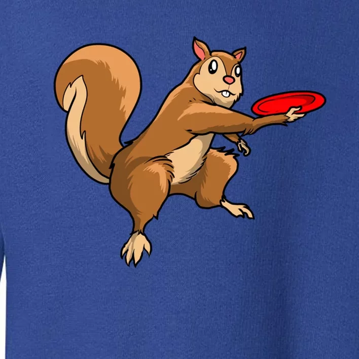 Disc Golf Squirrel Frolf Frisbee Golf Disc Gift Toddler Sweatshirt