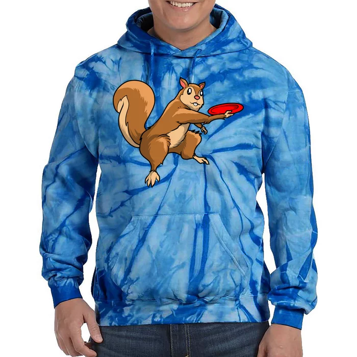 Disc Golf Squirrel Frolf Frisbee Golf Disc Gift Tie Dye Hoodie