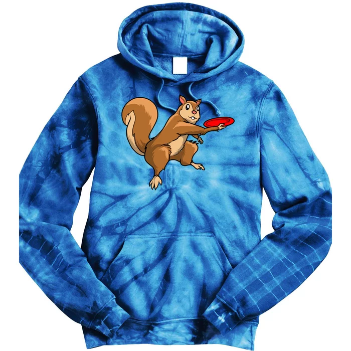 Disc Golf Squirrel Frolf Frisbee Golf Disc Gift Tie Dye Hoodie