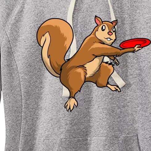 Disc Golf Squirrel Frolf Frisbee Golf Disc Gift Women's Fleece Hoodie