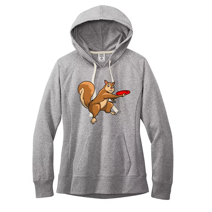 Disc Golf Squirrel Frolf Frisbee Golf Disc Gift Women's Fleece Hoodie