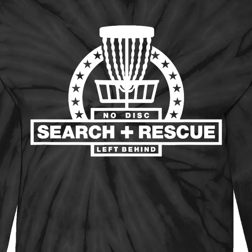 Disc Golf Search and Rescue, Disc Golf Gift, Funny Disc Golf Tie-Dye Long Sleeve Shirt