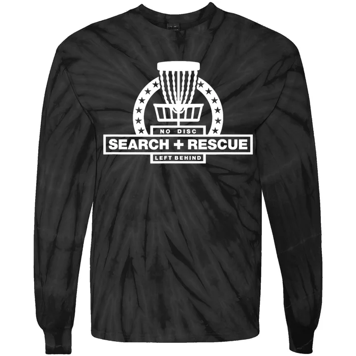 Disc Golf Search and Rescue, Disc Golf Gift, Funny Disc Golf Tie-Dye Long Sleeve Shirt