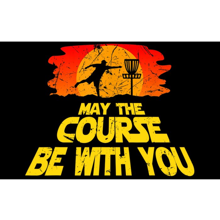 Disc Golf Shirt May The Course Be With You Trendy Golf Tee Bumper Sticker