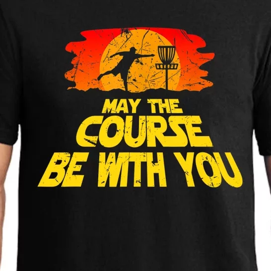 Disc Golf Shirt May The Course Be With You Trendy Golf Tee Pajama Set