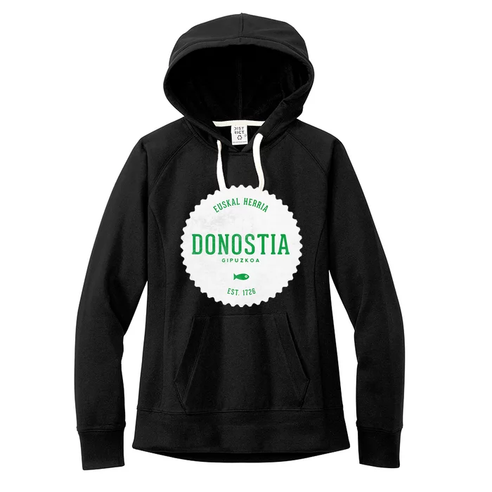 Donostia Gipuzkoa San Sebastian Euskal Herria Basque Country Women's Fleece Hoodie