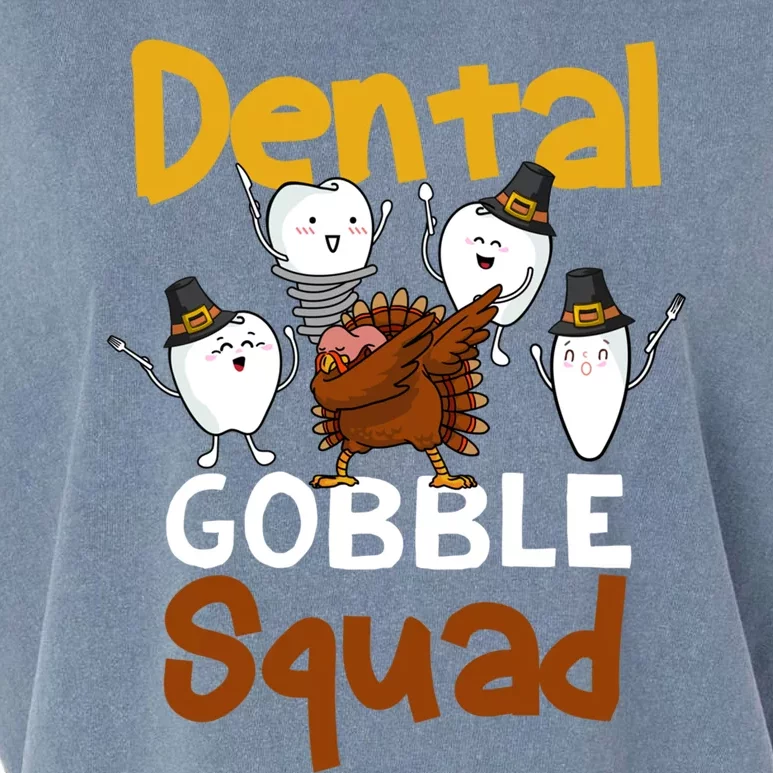 Dental Gobble Squad Turkey Dental Hygienist Thanksgiving Gift Garment-Dyed Women's Muscle Tee