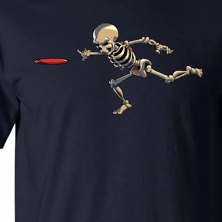 Disc Golfing Skeleton Halloween Disc Golf Halloween Tall T-Shirt