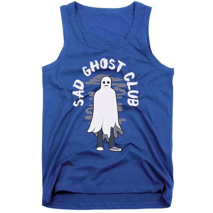 Depressed Ghost Sad Ghost Club Gift Design Idea Funny Gift Tank Top