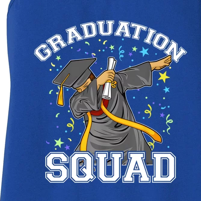 Dabbing Graduation Squad Family Matching Graduate Outfits Funny Gift Women's Racerback Tank