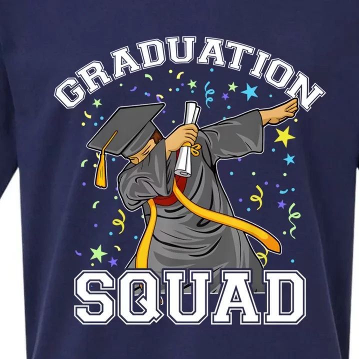 Dabbing Graduation Squad Family Matching Graduate Outfits Funny Gift Sueded Cloud Jersey T-Shirt