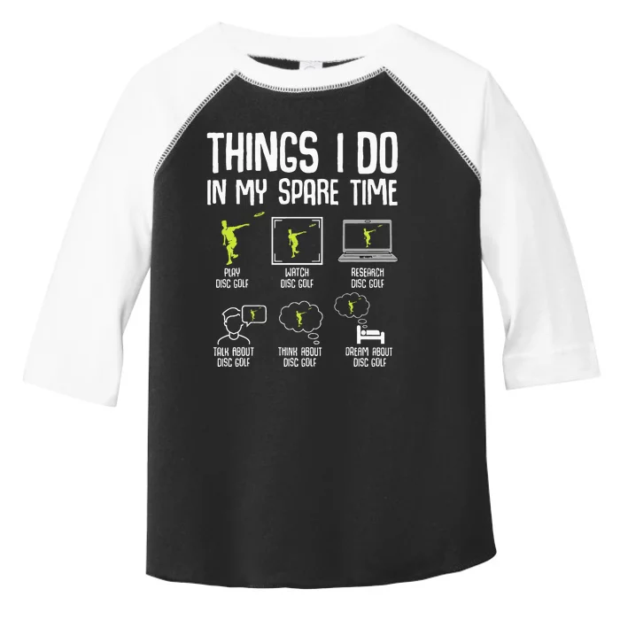 Disc Golf Spare Time Frisbee Enthusiast Toddler Fine Jersey T-Shirt