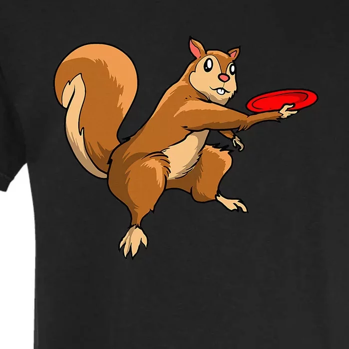 Disc Golf Squirrel Frolf Frisbee Golf Disc Garment-Dyed Heavyweight T-Shirt