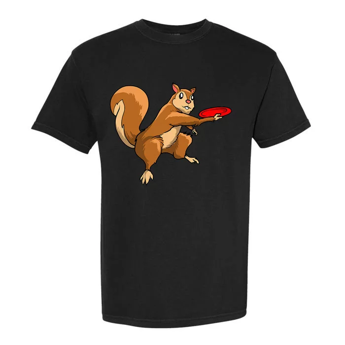 Disc Golf Squirrel Frolf Frisbee Golf Disc Garment-Dyed Heavyweight T-Shirt