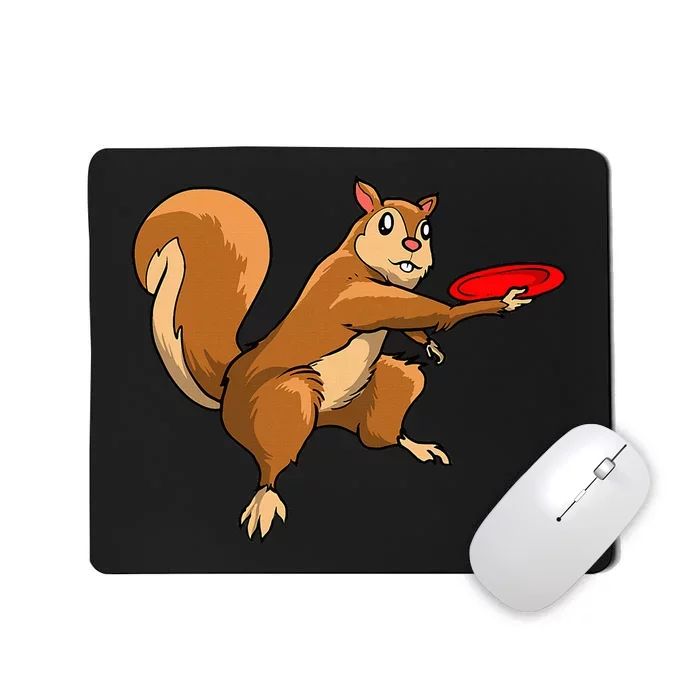 Disc Golf Squirrel Frolf Frisbee Golf Disc Mousepad