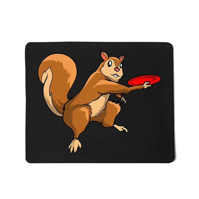 Disc Golf Squirrel Frolf Frisbee Golf Disc Mousepad